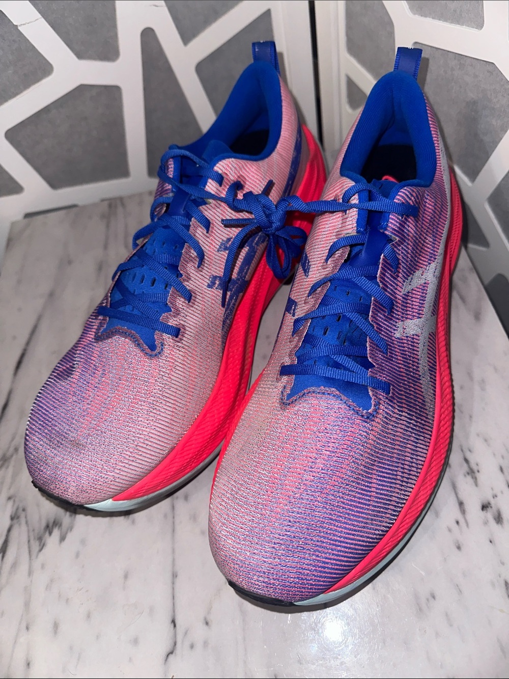 Asics Men’s Blue & Pink Athletic Running Shoes